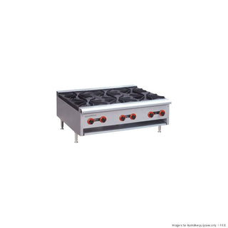 Ex-Showroom: Gasmax Six burner hob Natural gas with flame failure - RB-6-VIC661