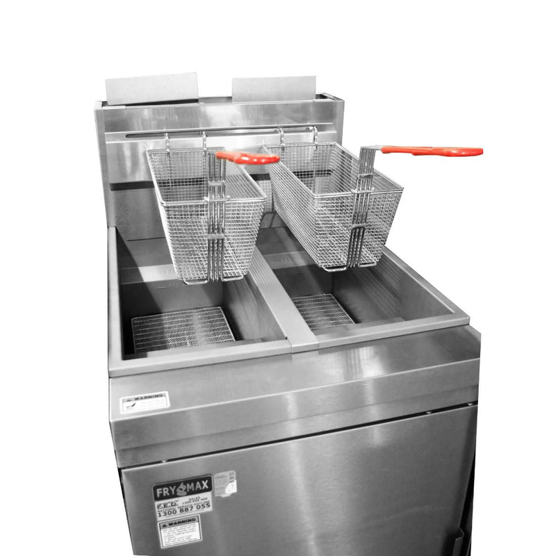 Superfast Natural Gas Tube Twin Vat Fryer - FryMAX RC400TE