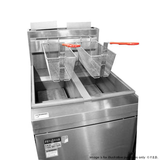 FryMAX RC400TE Superfast Tube Twin Vat Fryer - Natural Gas/LPG