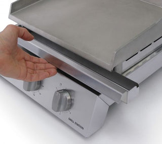 Grill Station 8 slice, ribbed top plate- Roband RB-GSA810R