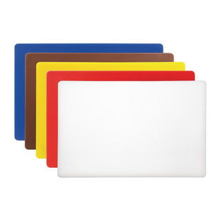 Hygiplas Extra Thick Low Density Pack of 6 Chopping Boards - 450x300x20mm - S677