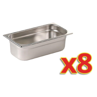 Vogue Gastronorm Kit (8 x 1/3 GN 100mm) - S728