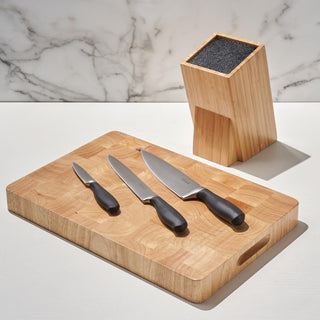 Prep Like a Pro 3-Piece Knife Set with Knife Block- Vogue SA645