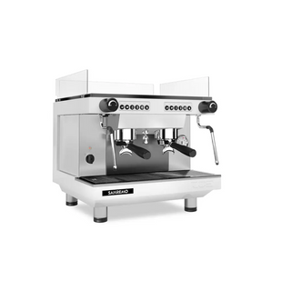 San Remo Zoe - 2 Group Commercial Espresso Machine Compact Full White - Brand New