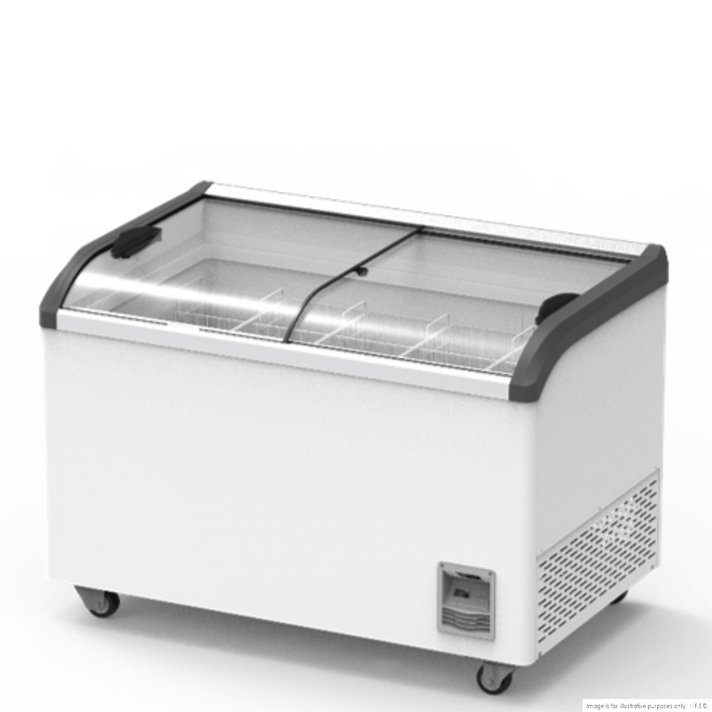 Thermaster Heavy Duty Supermarket Glass Sliding Lid Freezers 406L SD-406K