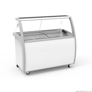 Thermaster 400L 9 Pan Gelato Ice Cream Display 135cm 10Amp