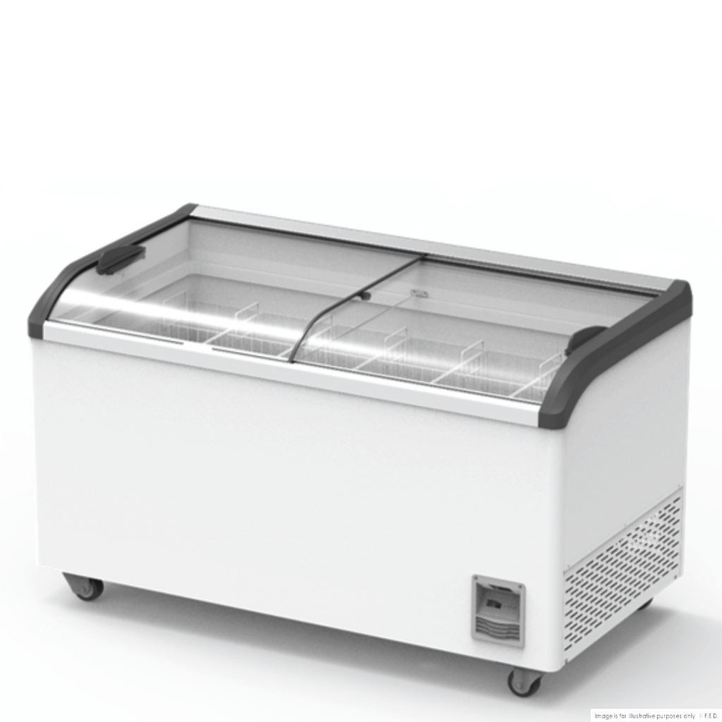 Thermaster Heavy Duty Supermarket Glass Sliding Lid Freezers 506L SD-506K