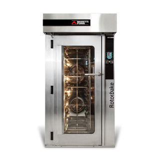 Moretti Forni Electric Rotory Oven with Rack Trolley - R14E