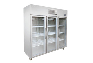Thermaster 1500L Full-Width Three Glass Door Upright Display Fridge - SFWCG1500