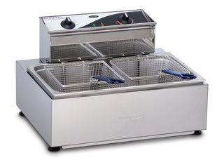 Single Pan/Double Basket Fryer 11lt- Roband RB-F111