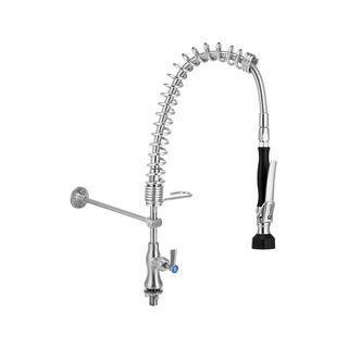 3Monkeez Compact Stainless Steel Single Bench Mount Pre-Rinse Unit - T-3M53100-C