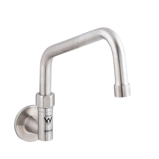 3Monkeez Stainless Steel Wall Elbow and 8" Spout - T-3MWE08