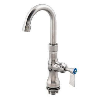 3Monkeez Single Control Bench Mount Body with 7" Gooseneck Swivel Spout - T-3MSHG07
