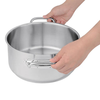 Stainless Steel Casserole Pan 4.5Ltr- Vogue T149