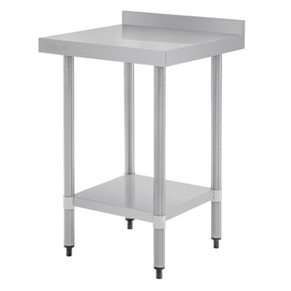 Vogue Stainless Steel Prep Table with Splashback 600mm - T379