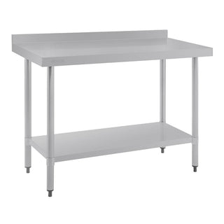 Stainless Steel Prep Table with Splashback- Vogue T379