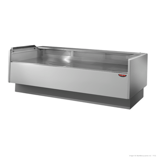 TECNODOM Tecnodom Serie Mr80 Black 1520 Self-Serving Deli Display With Storage And Castors TDMR-0815SELF