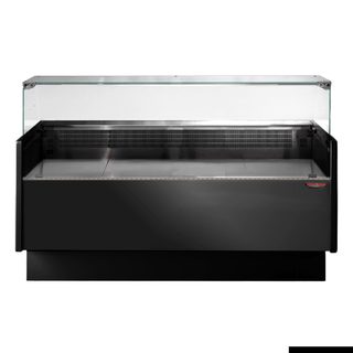 Serie MR Black 1520mm Wide Deli Display with Storage and Castors - TECNODOM TDMR-0915B