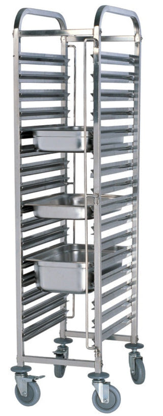 ICE Stainless Steel 15 Tier GN Trolley - TRS0015