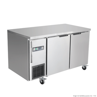 2NDs: Thermaster Stainless Steel Double Door Workbench Freezer - TS1200BT-VIC702