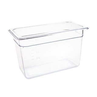 Vogue Clear Polycarbonate 1/3 Gastronorm Tray 200mm - U235