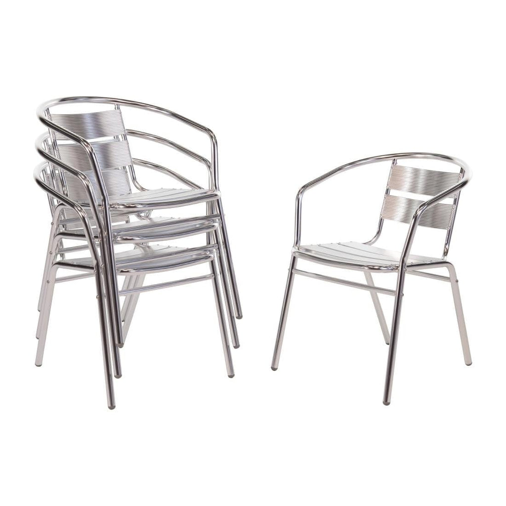 Aluminium Stacking Chairs 735mm- Bolero U419