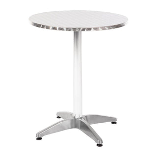 Round Bistro Table Stainless Steel 600mm- Bolero U425