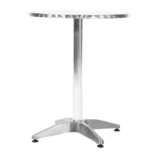 Round Bistro Table Stainless Steel 600mm- Bolero U425