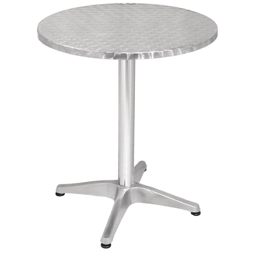 Round Bistro Table Stainless Steel 600mm- Bolero U425