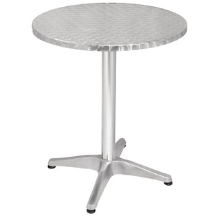 Round Bistro Table Stainless Steel 600mm- Bolero U425