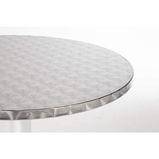 Round Bistro Table Stainless Steel 600mm- Bolero U425