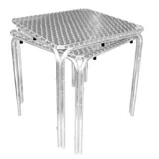 Square Stacking Table Stainless Steel 700mm- Bolero U505