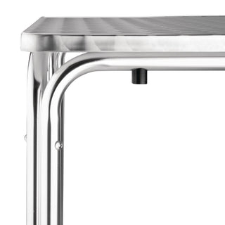 Square Stacking Table Stainless Steel 700mm- Bolero U505