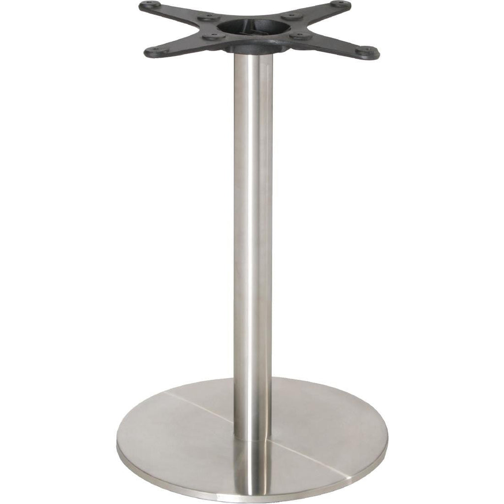 Stainless Steel Round Table Base- Bolero U552