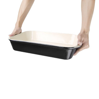 Black Cast Iron Roasting Dish 5Ltr- Vogue U572