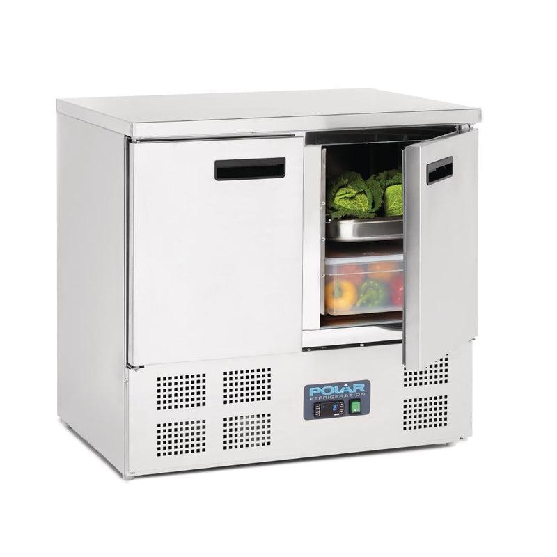 G-Series Double Door Counter Fridge 240Ltr- Polar U636-A