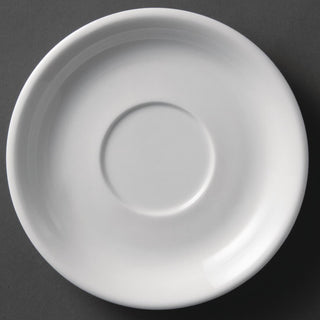 Olympia Whiteware Cappuccino Saucers 180mm Box 12 - U828