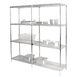 Chrome Wire Shelves 1220 x 610mm (Pack of 2)- Vogue U893