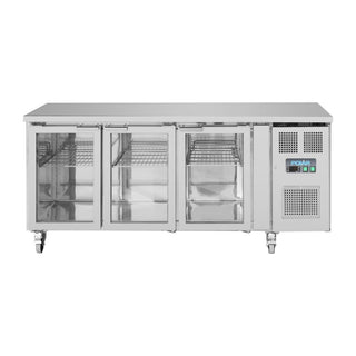 U-Series Three Glass Door Counter Fridge- Polar UA024-A