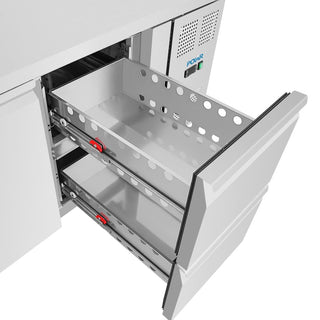 Polar U-Series One Door and Two Drawer Counter Fridge - UA108-A