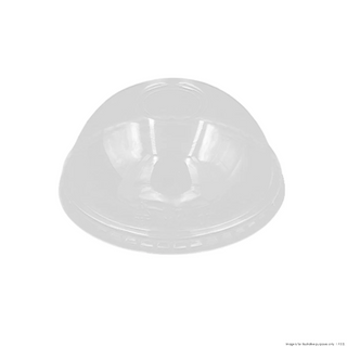 PakMax 78mm PET Cold Paper Cups Dome Lids - CCDL-78C-PET-LID