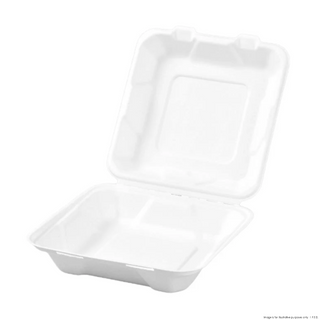PakMax 8*8" Sugarcane Clamshell - CS-88