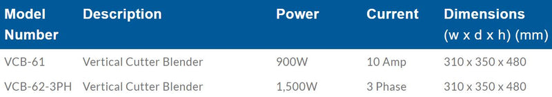 Vertical Cutter Blender 6 Lt- Hallde RB-VCB-61
