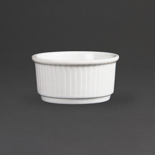 Olympia Whiteware Stacking Ramekins 85mm (12 Pack) - W421
