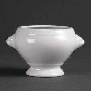 Olympia Whiteware Lion Head Soup Bowls 475ml/16.5oz (6 Pack) - W442
