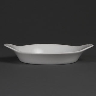 Olympia Whiteware Round Eared Dishes 192 x 151mm (6 Pack) - W444