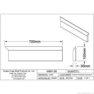 Modular Systems Splashback Extension For Premium 700 Series Bench WBB7-SB