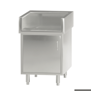 Modular Systems Single Door Stainless Steel Cabinet With Splash Guard WCB8-0600