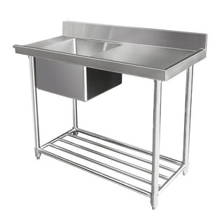 Mixrite Stainless Steel Dishwasher Right-Handed Single Inlet Sink W1200 X D700 WSS17165R