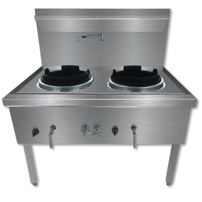 GasMax Stainless Steel Waterless Double Wok